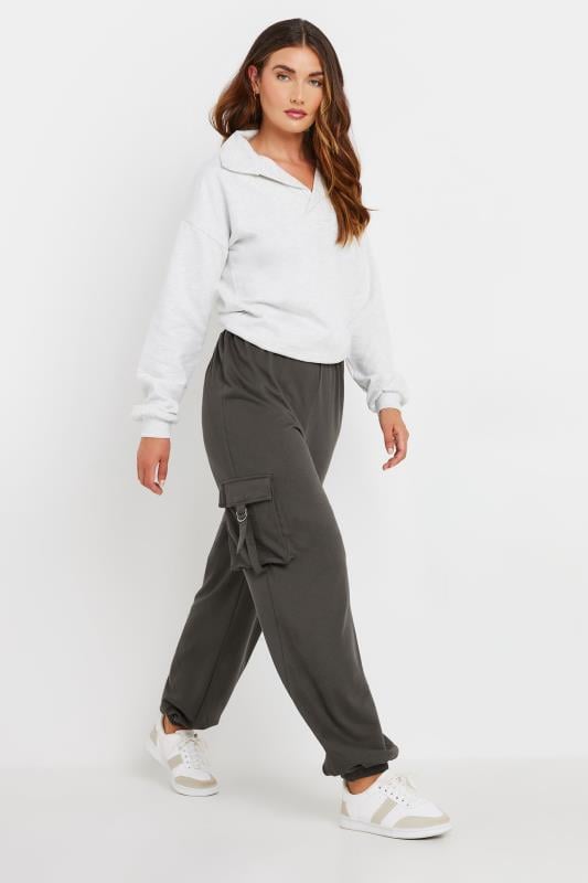 LTS Tall Women's Charcoal Grey Cargo Jogger | Long Tall Sally 1