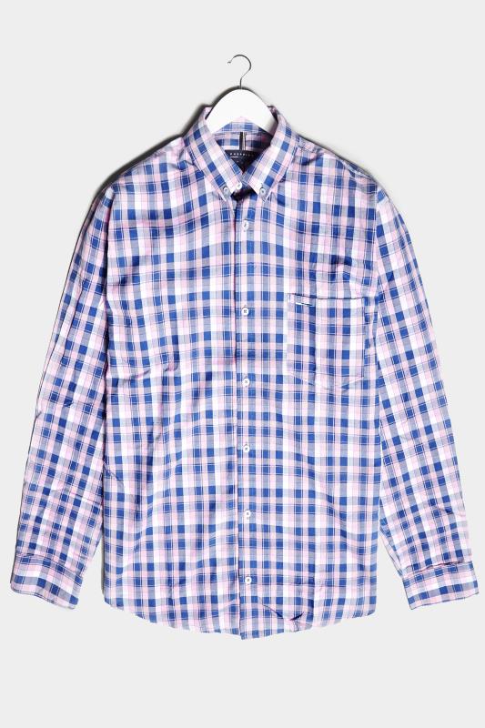 BadRhino Pink & Blue Cotton Check Shirt_F.jpg