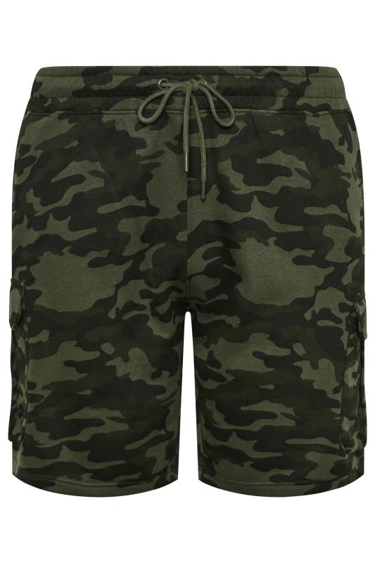 BadRhino Big & Tall Green Camo Print Cargo Shorts | BadRhino 6