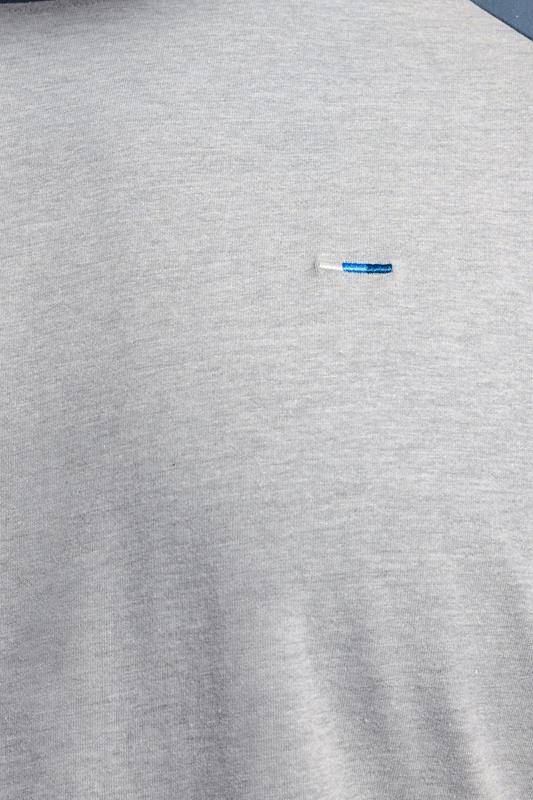 BadRhino Big & Tall Blue & Grey Raglan T-Shirt | BadRhino 4