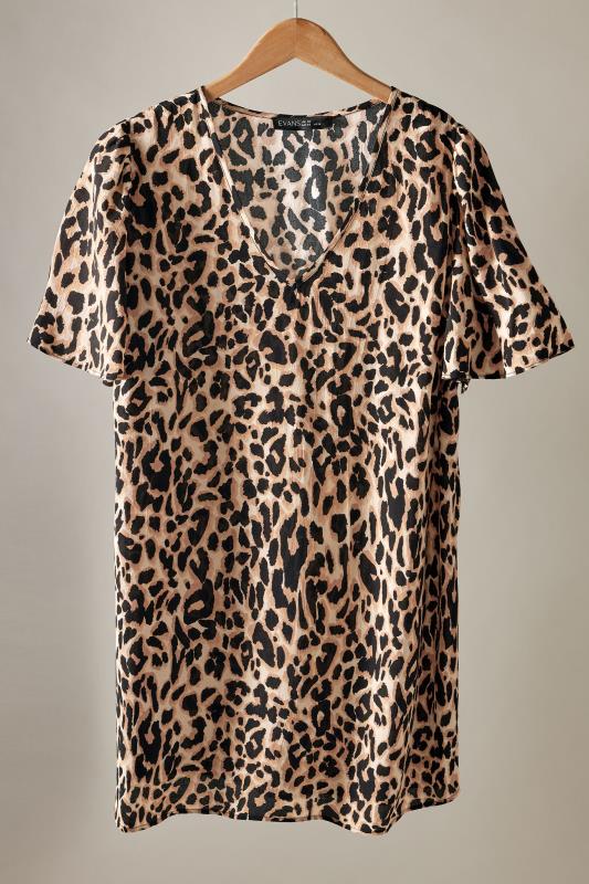 EVANS Plus Size Black Leopard Print Top | Evans  5