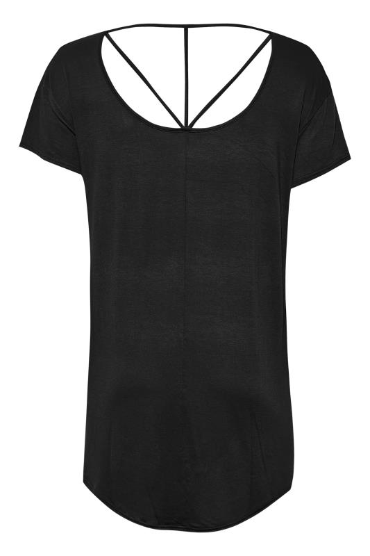 LIMITED COLLECTION Curve Black Cut Out Back T-Shirt 7