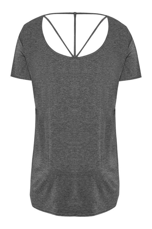 LIMITED COLLECTION Curve Grey Cut Out Back T-Shirt 7