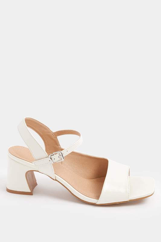 LTS White Block Heel In Standard Fit | Long Tall Sally 2