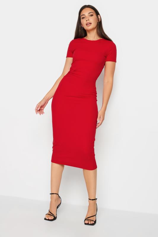 LTS Tall Red Twist Midi Dress | Long Tall Sally  2