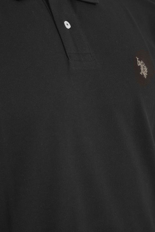 U.S. POLO ASSN. Black Pique Polo Shirt | BadRhino 2