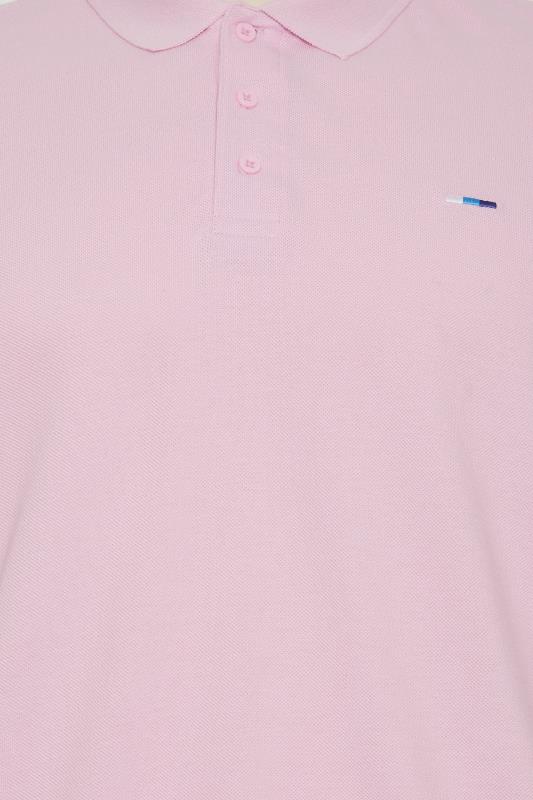 BadRhino Big & Tall Pink Polo Shirt | BadRhino 4