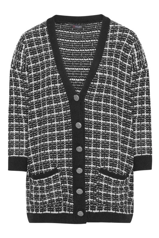 YOURS Curve Plus Size Black Boucle Cardigan | Yours Clothing  6