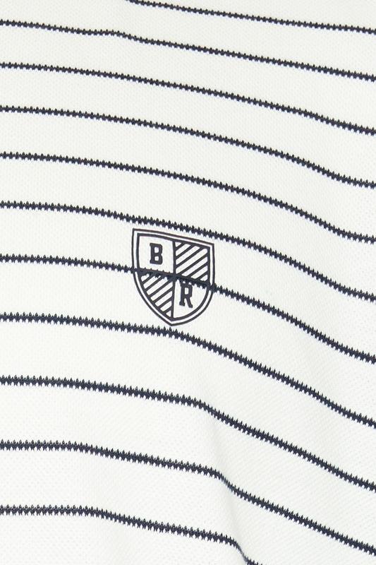 BadRhino Big & Tall Off-White Stripe Pique T-Shirt | BadRhino 7