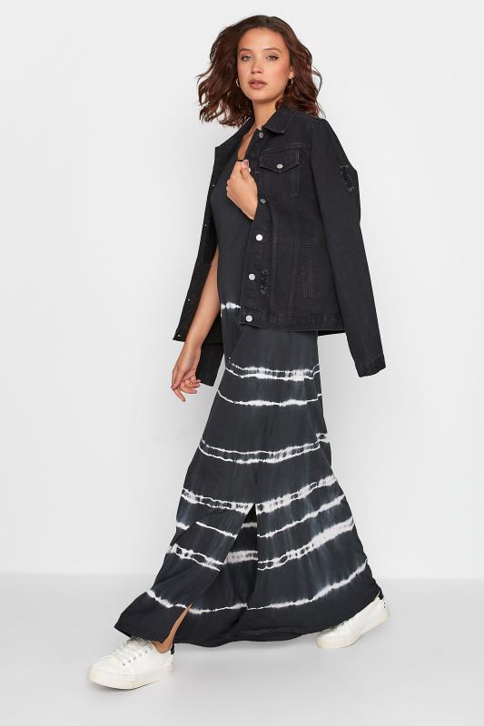 LTS Tall Women's Black Tie Dye Side Split Dress | Long Tall Sally 2