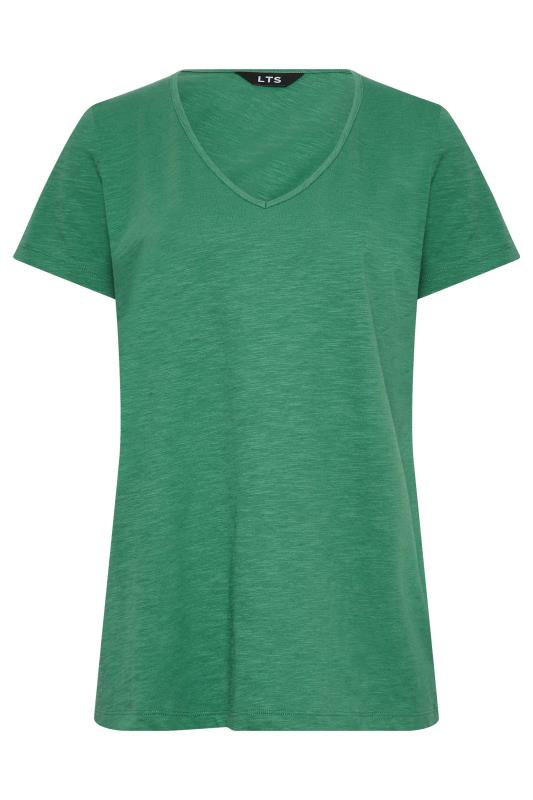 LTS Tall 2 PACK Green & Black V-Neck T-Shirts | Long Tall Sally  9