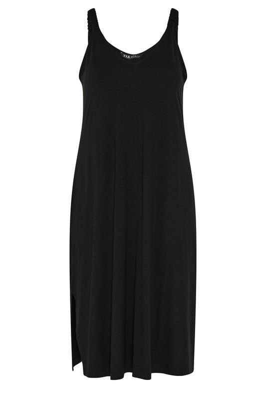 YOURS Plus Size Black Throw On Dress | Yours Clothing 6