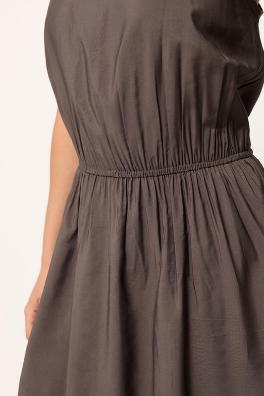 PixieGirl Petite Chocolate Brown Midi Dress | PixieGirl 4