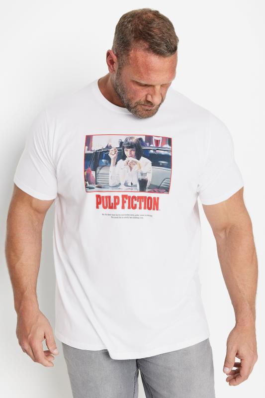  Tallas Grandes BadRhino Big & Tall White Pulp Fiction T-Shirt