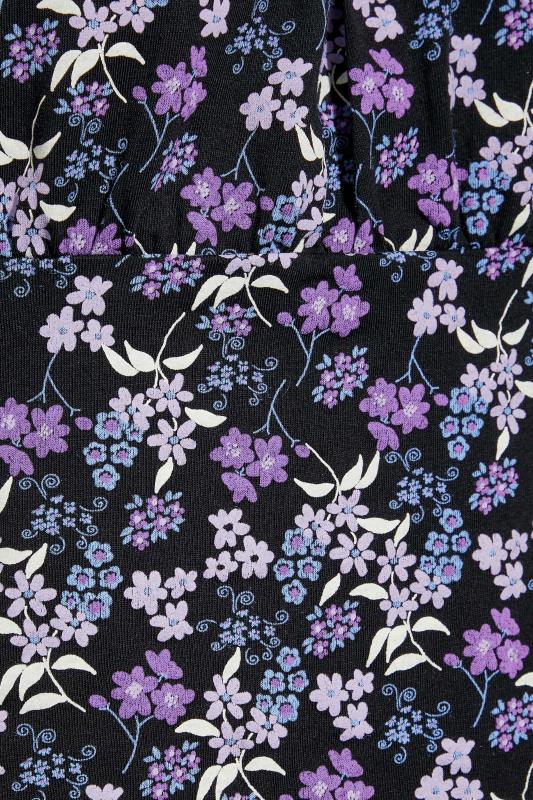 LTS Tall Purple Floral Long Sleeve Top | Long Tall Sally  6