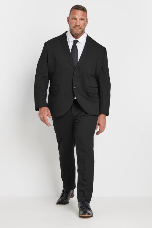 Men's  JACK & JONES Big & Tall Black 'Franco' Suit