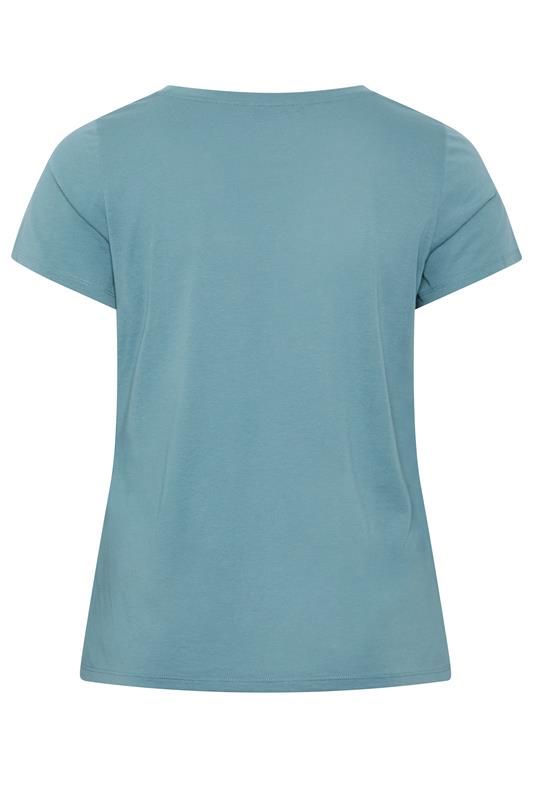 YOURSET 2 PACK Plus Size Blue & Grey Core T-Shirts | Yours Clothing 9