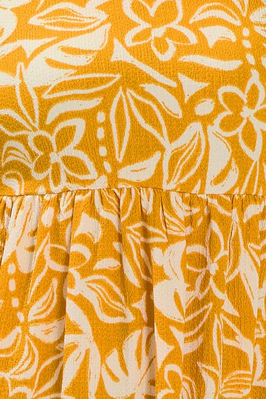 YOURS Plus Size Yellow Sleeveless Maxi Dress | Yours Clothing 4