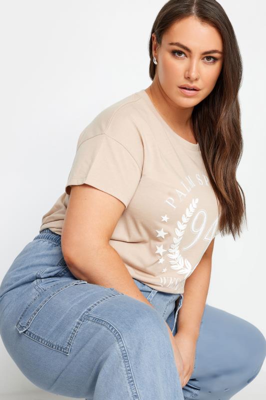 YOURS Plus Size Blue Wide Leg Cargo Jeans | Yours Clothing 4