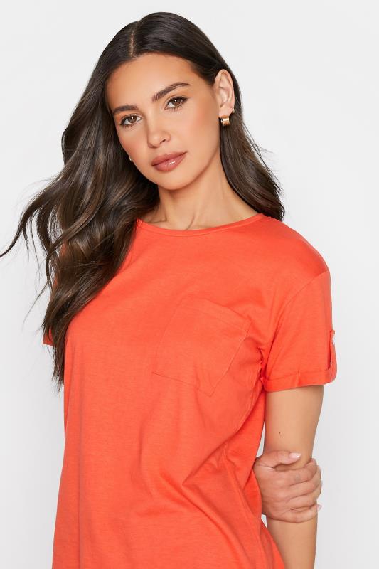 LTS Tall Orange Short Sleeve Pocket T-Shirt 4