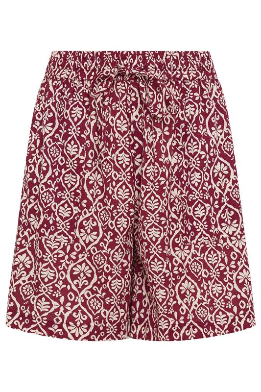 M&Co Red Tile Print Shorts | M&Co 5