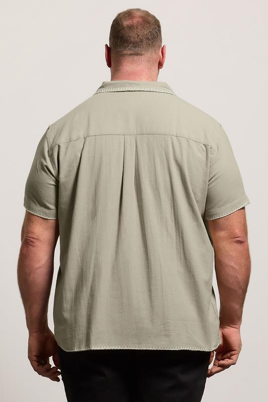 BadRhino Big & Tall Brown Heavyweight Embroidered Shirt | BadRhino  4
