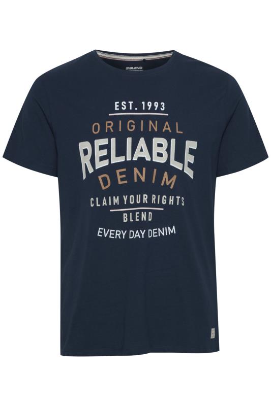 BLEND Big & Tall Black 'Reliable' Print T-Shirt 2