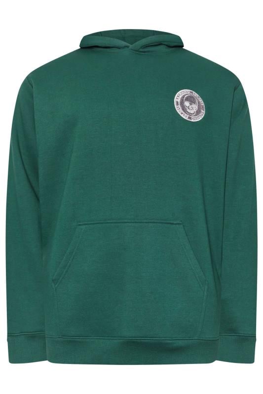 BadRhino Big & Tall Forest Green Patch Logo Hoodie | BadRhino 4