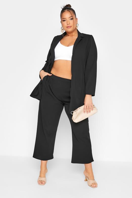 LIMITED COLLECTION Curve Black Wide Leg Trousers_A.jpg