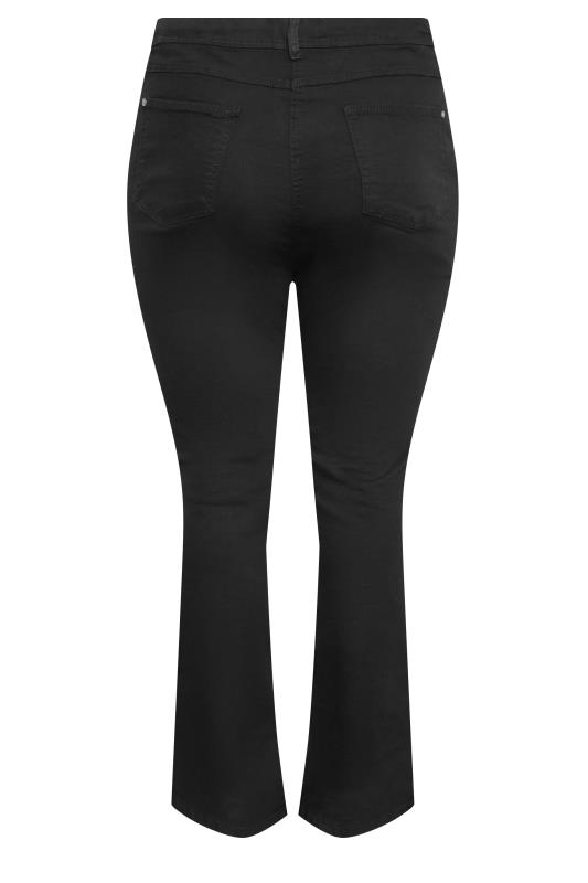 YOURS Plus Size Black Bootcut Stretch ISLA Jeans | Yours Clothing 6