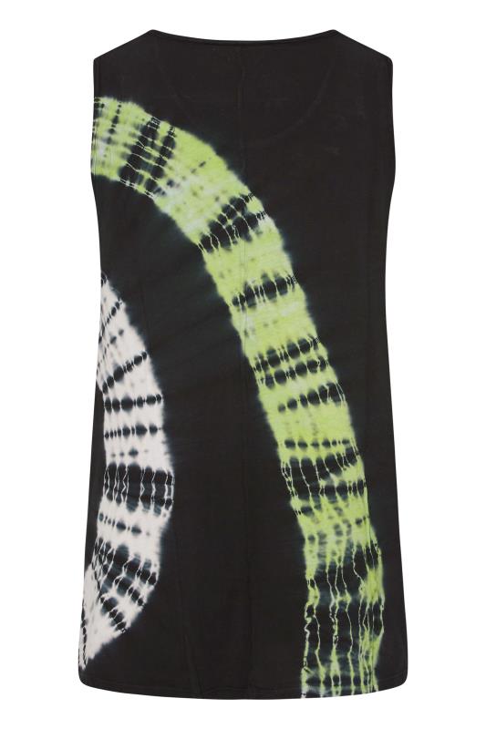 Plus Size Black & Green Tie Dye Vest Top | Yours Clothing  7