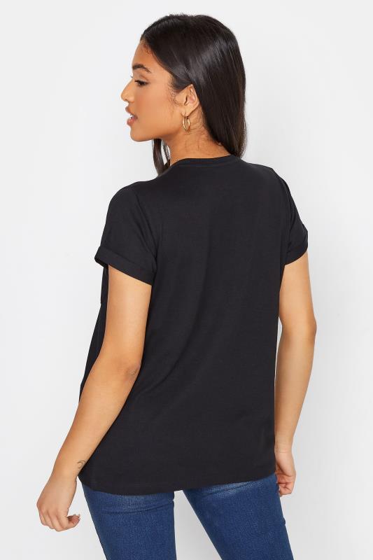 Petite Black Short Sleeve Pocket T-Shirt | PixieGirl  3