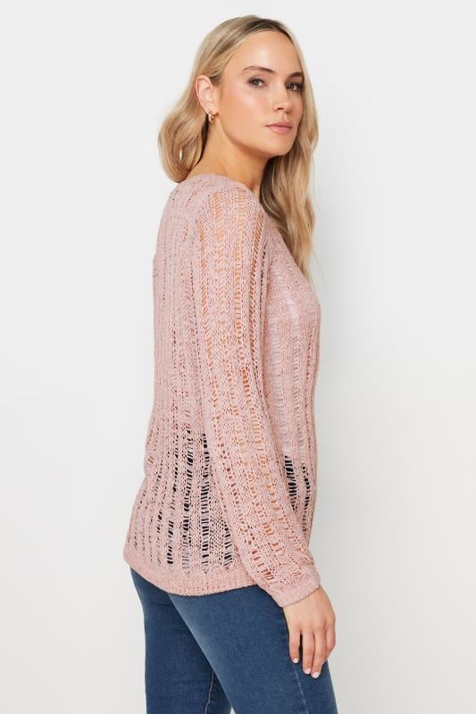 LTS Tall Blush Pink Tape Yarn Jumper | Long Tall Sally 4