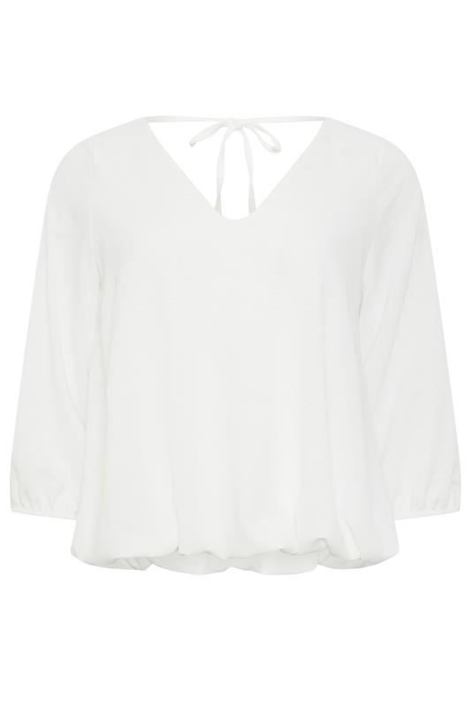 STAR White Bubble Hem Top  | StarByJM 5