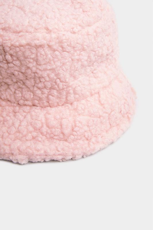 Pink Teddy Bucket Hat | Yours Clothing 3