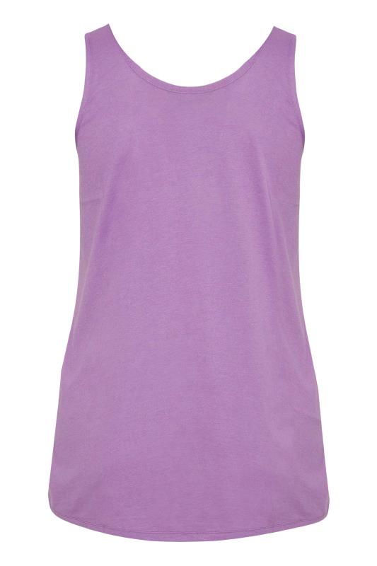 Plus Size Purple Vest Top | Yours Clothing  6