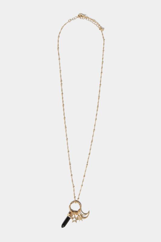 Gold Celestial Charm Necklace | Yours Clothing 2
