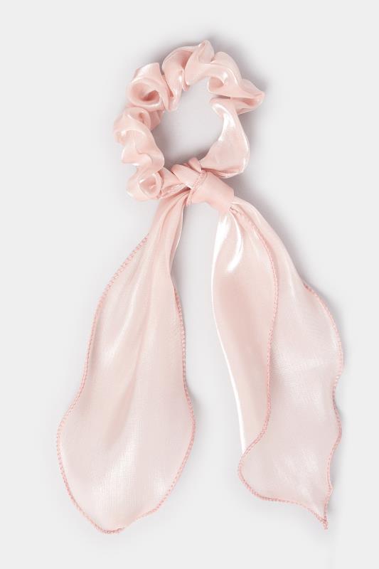 3 PACK Pink & White Hair Scrunchie Set | Yours Clothing 7