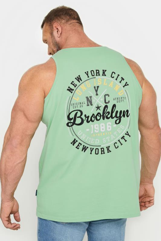 BadRhino Big & Tall Hemlock Green NYC Sleeveless Vest Top | BadRhino 3