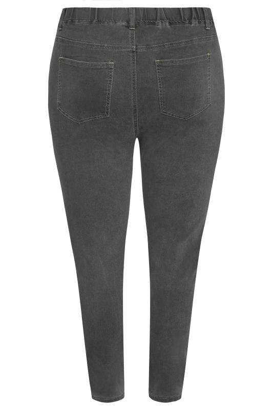 Plus Size Grey GRACE Jeggings | Yours Clothing 5