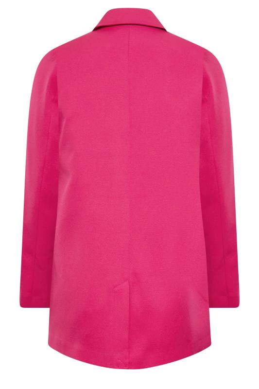 Plus Size Pink Tailored Blazer | Yours Clothing 8