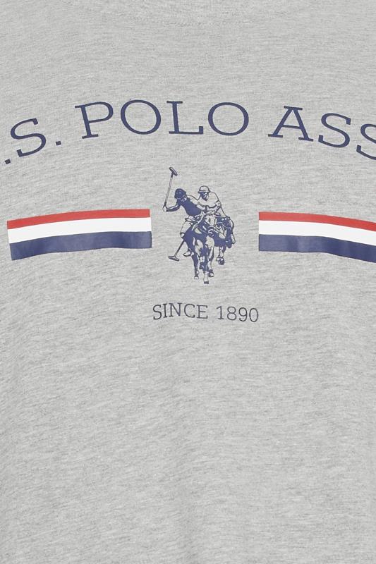 U.S. POLO ASSN. Grey Stripe Rider T-Shirt | BadRhino 4