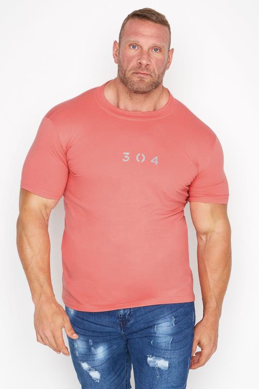 Großen Größen  304 CLOTHING Big & Tall Pink Core T-Shirt