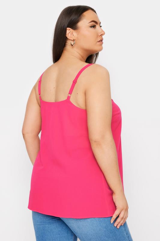 YOURS Plus Size Pink Cami Top | Yours Clothing 3