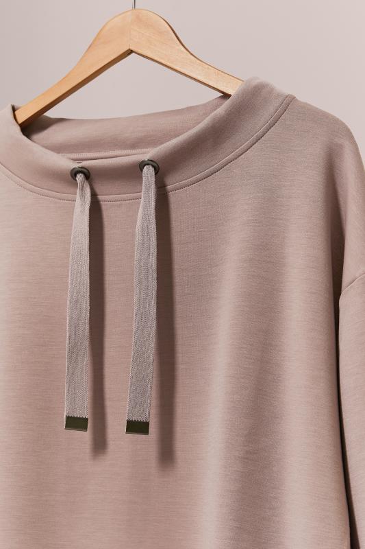 EVANS Plus Size Dusty Pink Sweatshirt | Evans 6