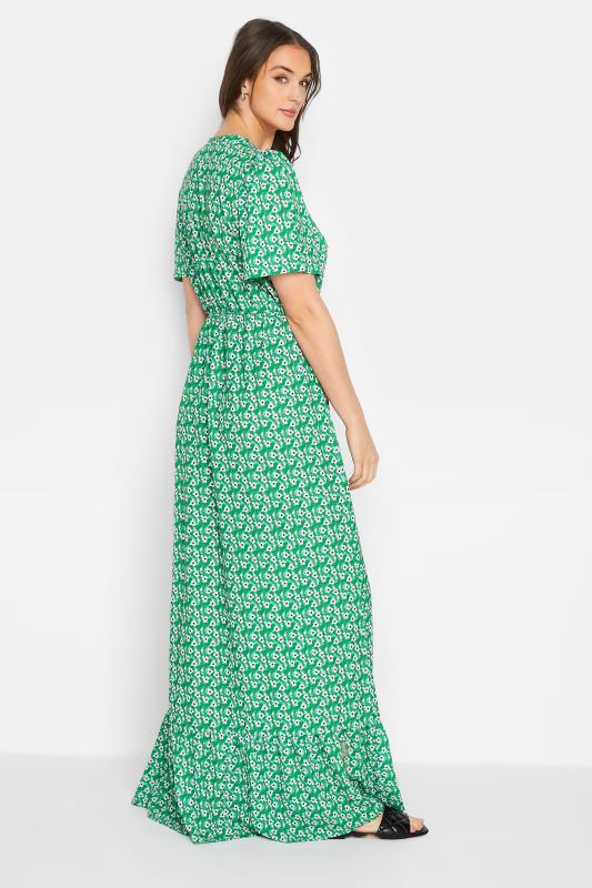 LTS Tall Women's Green Floral Print Maxi Tea Dress | Long Tall Sally 3