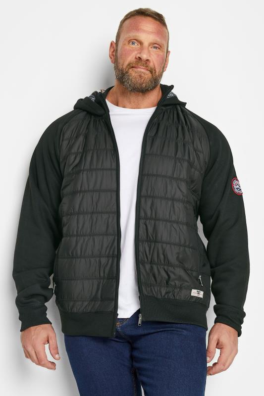 Men's  D555 Black Hood Puffer Jacket
