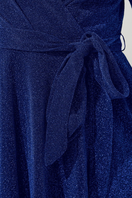 cobalt blue dress uk Yours London Women's Plus Size Metallic Wrap Size 14 Shiloh A-line Square Neck Floating Long Sleeves Knee length Color:Black Purple Vintage wedding dress