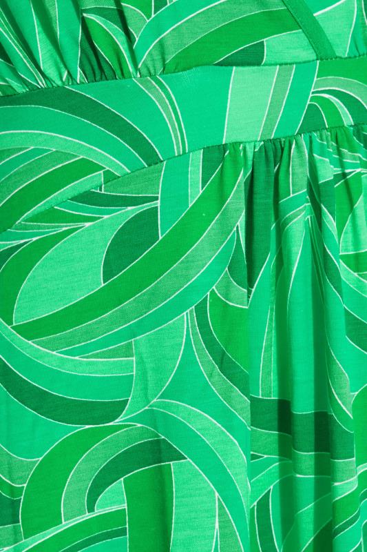 LTS Tall Green Swirl Print Maxi Dress 5