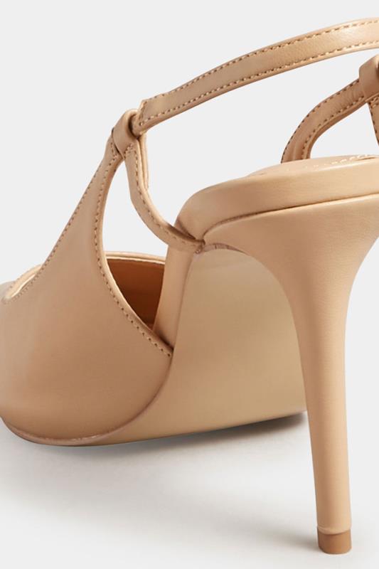 LTS Nude Sling Back Heel Court Shoes in Standard Fit | Long Tall Sally 4